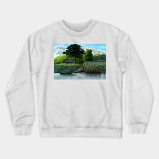 Village Scenery Crewneck Sweatshirt